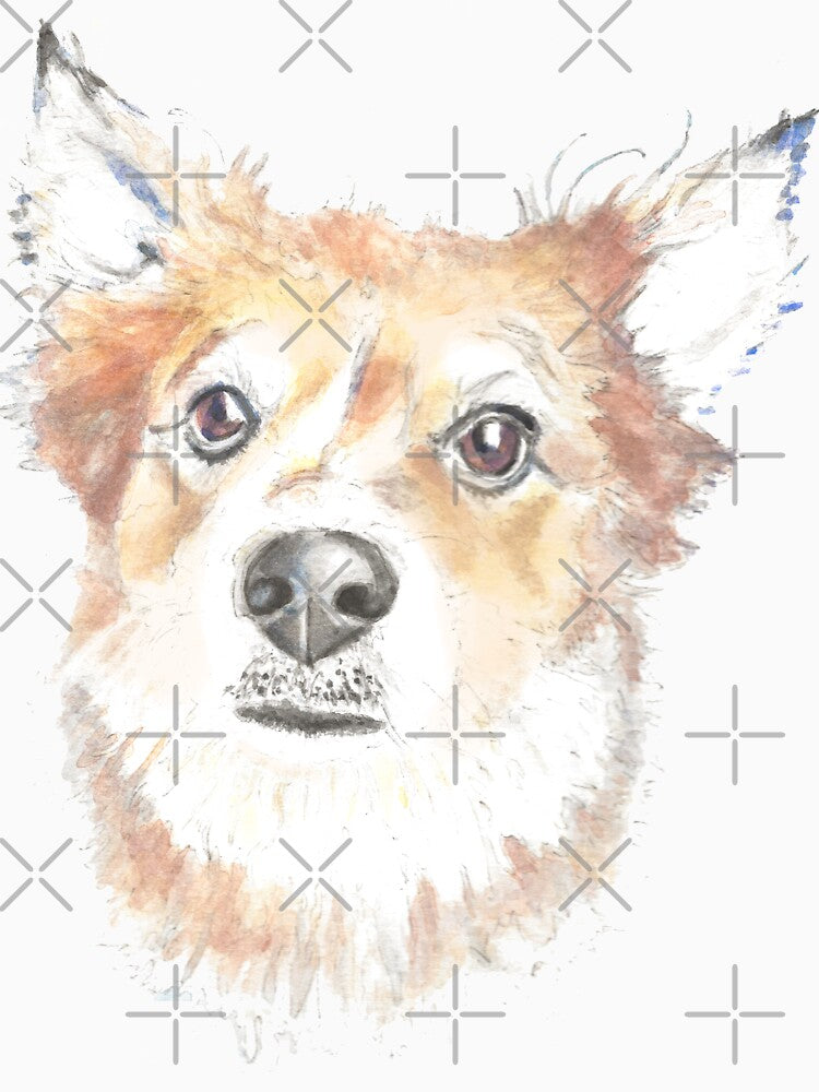 Foxy Dog Watercolor by MariaWorkman