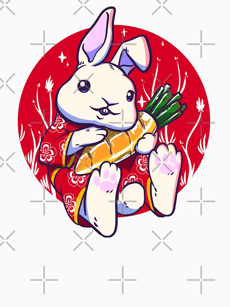 gold carrot lucky bunny by Ric Gilar