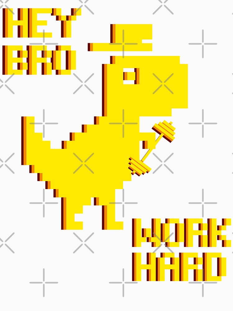 Hey Bro Work Hard, Offline Tyrannosaurus by 36barek