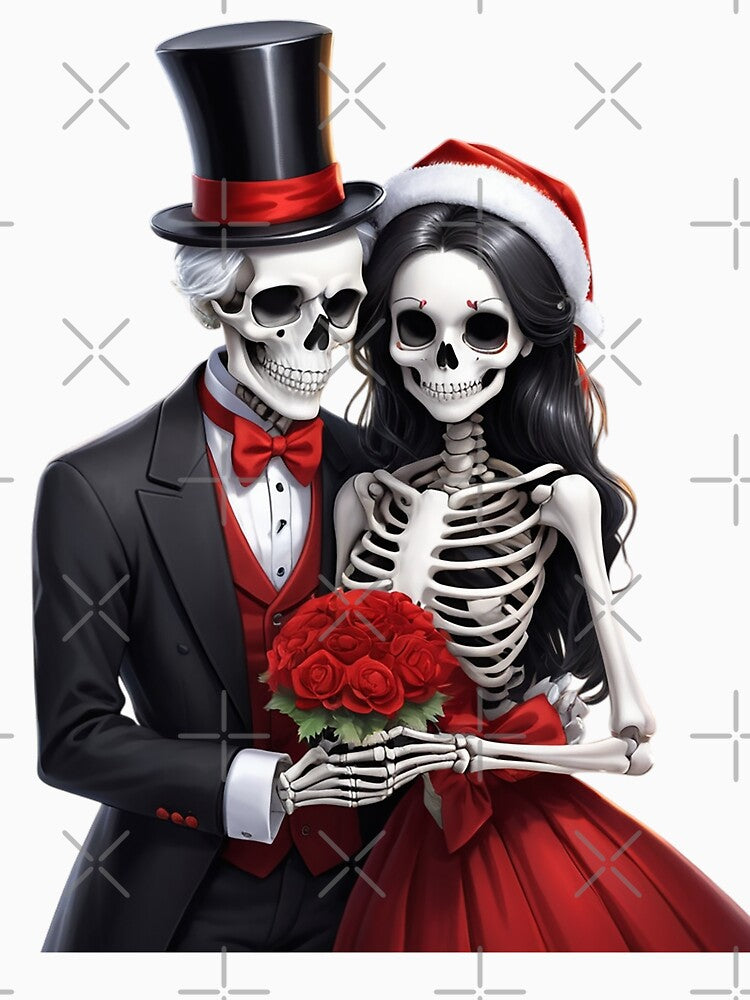Skeleton Couple's New Year's Eve Joy by NacreArt