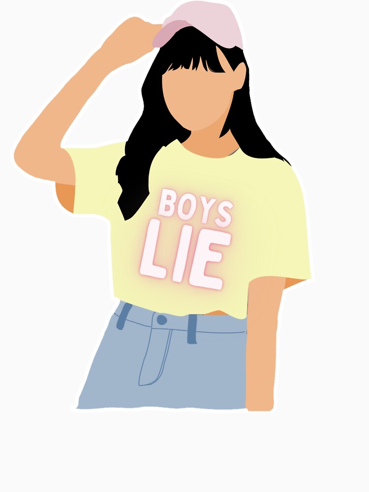 Boys Lie inscription on a girl's T-shirt by VentureGraphics