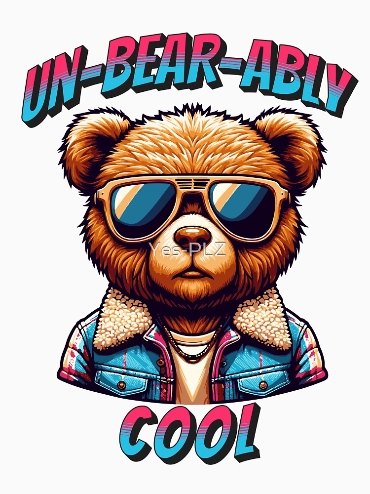 Cool Teddy Bear Sunglasses Top – Stay Chill in Style! by Yes-PLZ