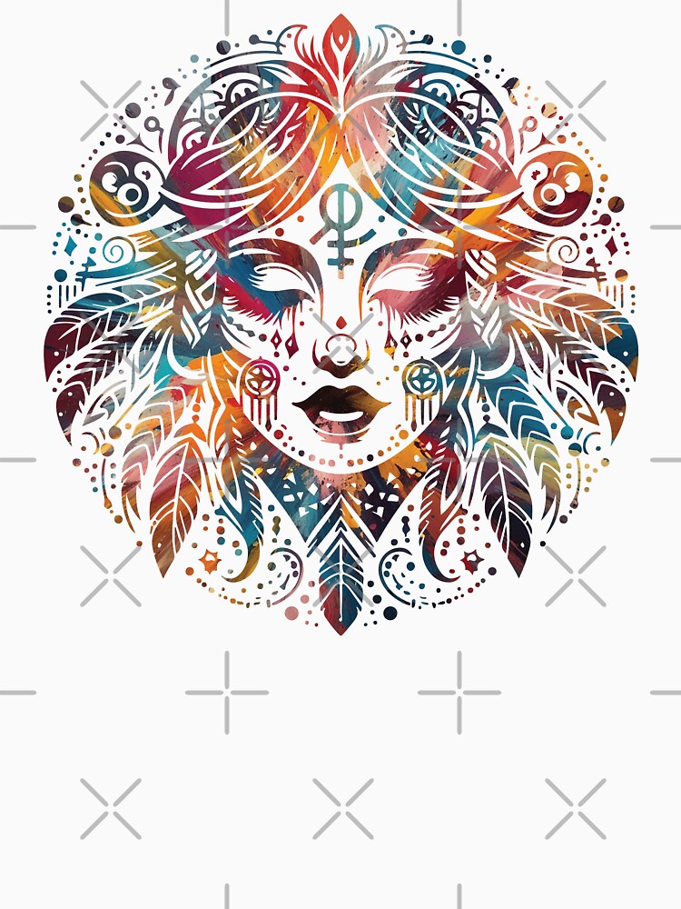 Zodiac Virgo Rainbow Hippy by Osmose-Studio