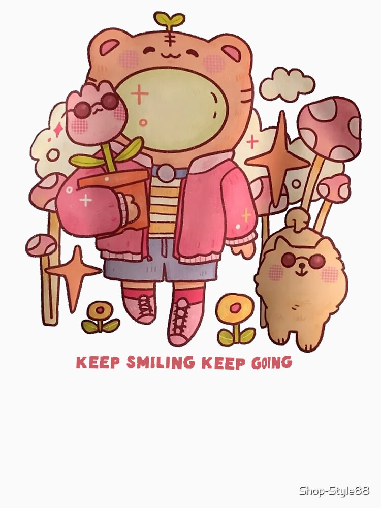keep smiling keep going by Shop-Style88