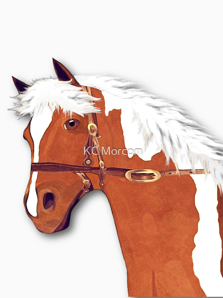 Horse Lovers Palomino Horse by KC Morcom