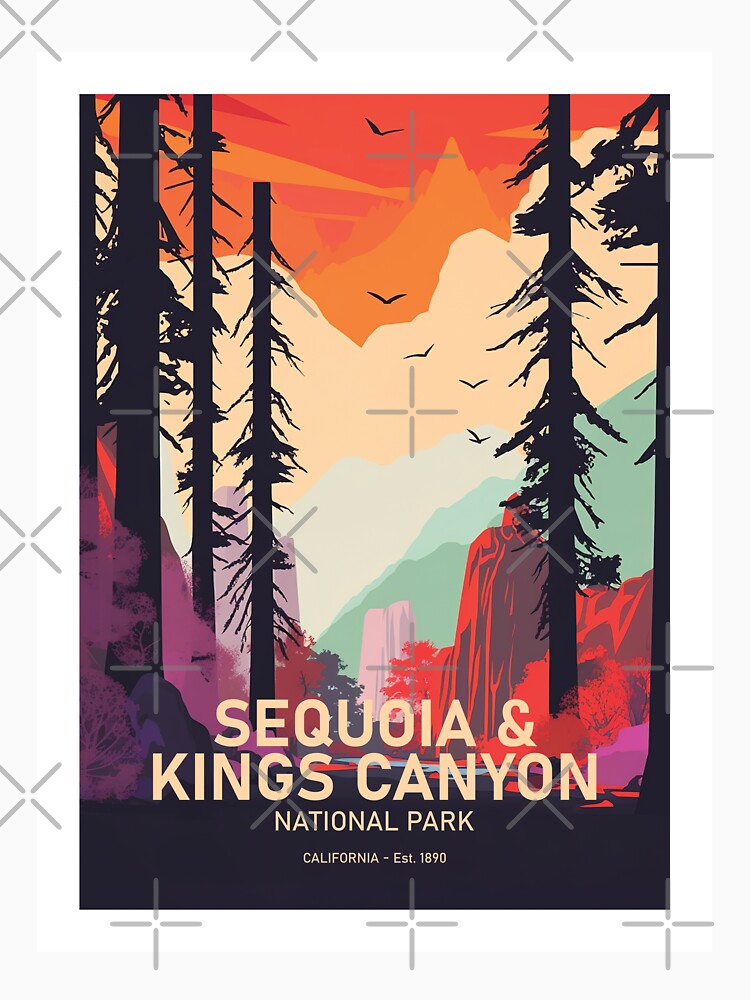Sequoia National Park, Redwood Grove Print by MarkedArtPrints