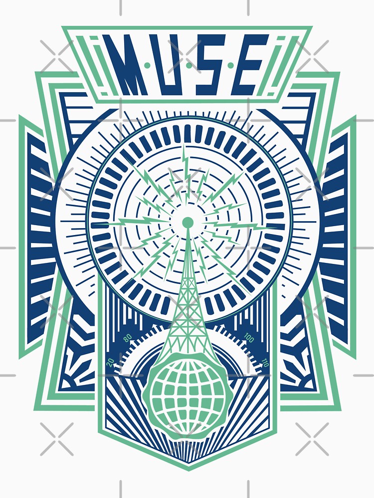 Copia de Muse Concert T-shit Design Radio Waves by LupinStore04