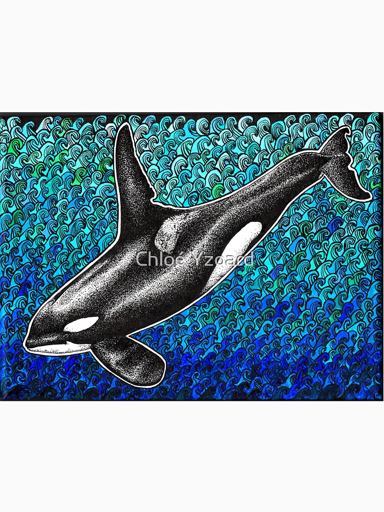 Orca and ocean by chloeyzoard