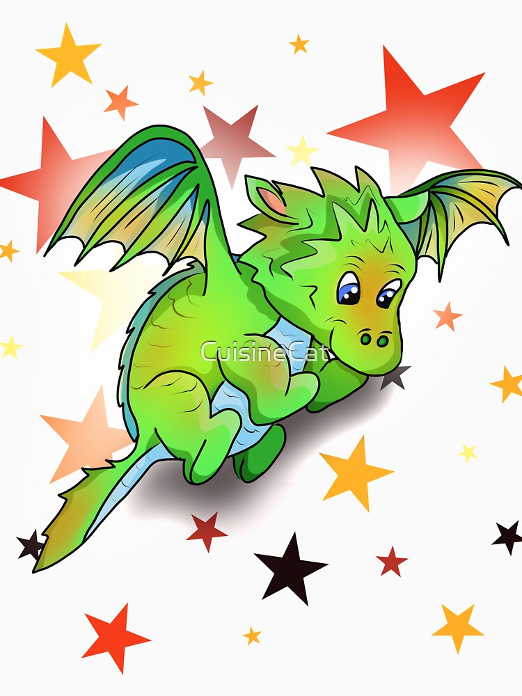 baby dragon star struck by CuisineCat