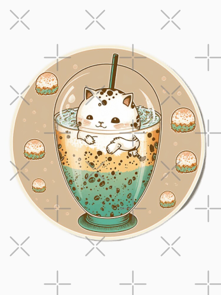 Bubble Tea Cat Anime Shirts For Women, Kawaii Neko Boba Tea by Suzan⭐⭐⭐⭐⭐ (1548)
