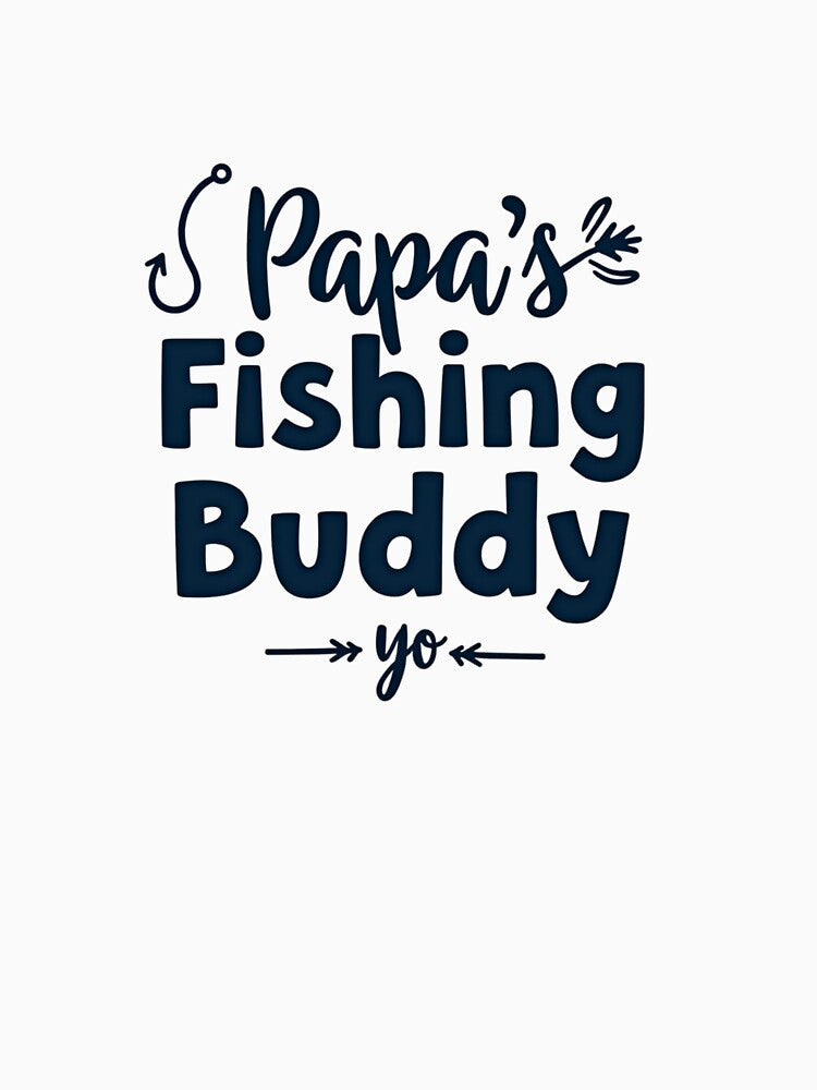 Papa's Fishing Buddy – Dad & Son/Daughter T-Shirt by Raesi1