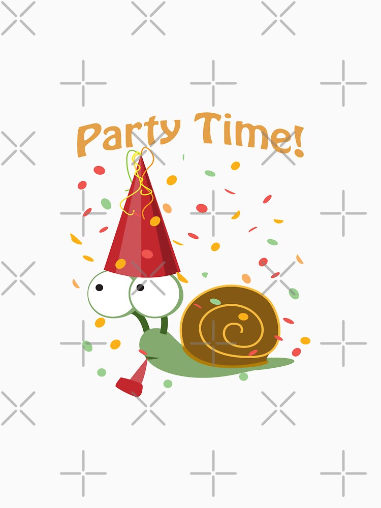 Confetti Party Time Snail by Hedgie Designs