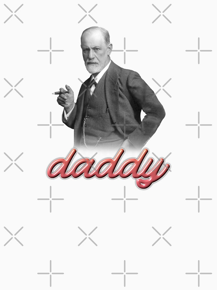 Sigmund Freud daddy psyhology design by snazzyseagull