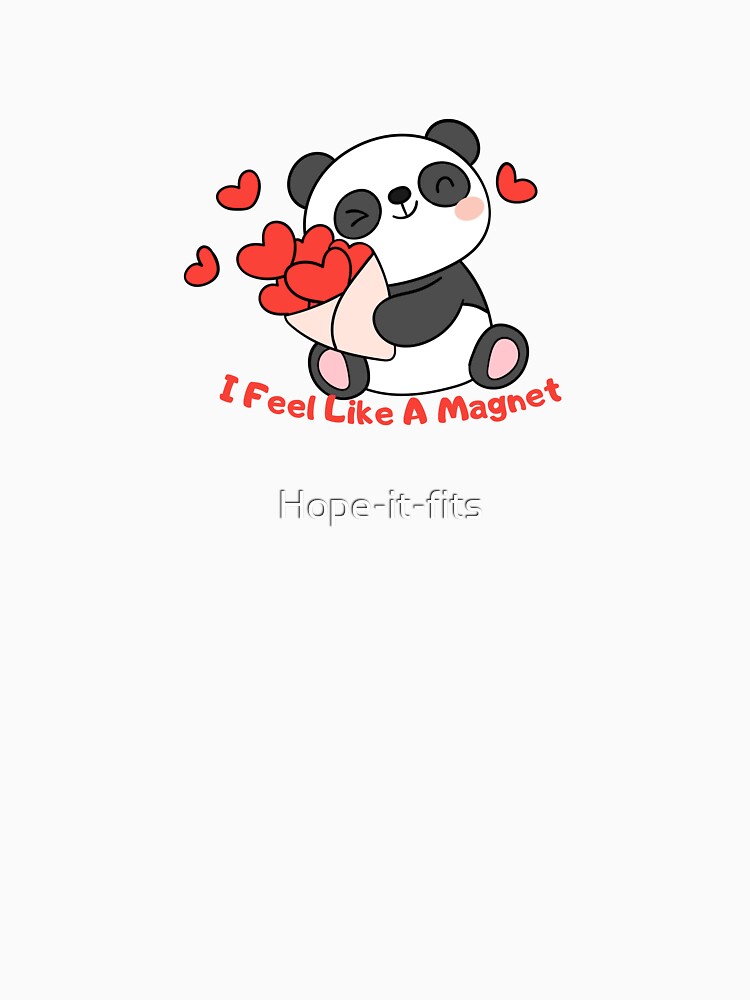 LOVE, CUTE PANDA, WITH HEARTS, PERFECT GIFT TO VALENTINES DAY. by Hope-it-fits