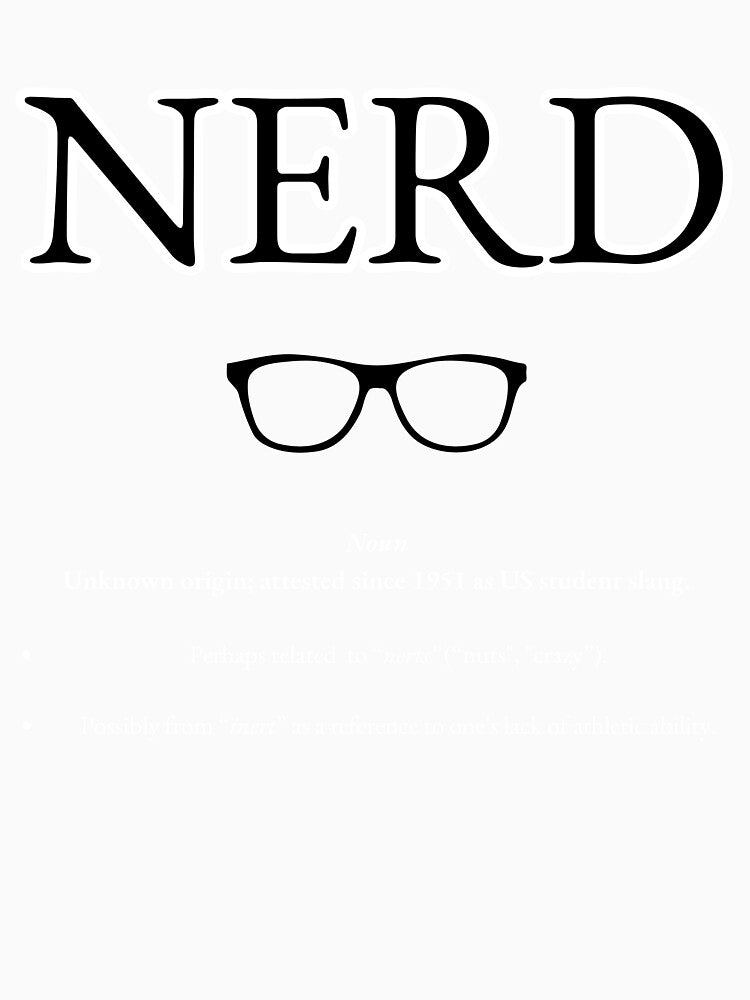 NERD - Fun Definition Design for Geeks & Gamers by Kotodama
