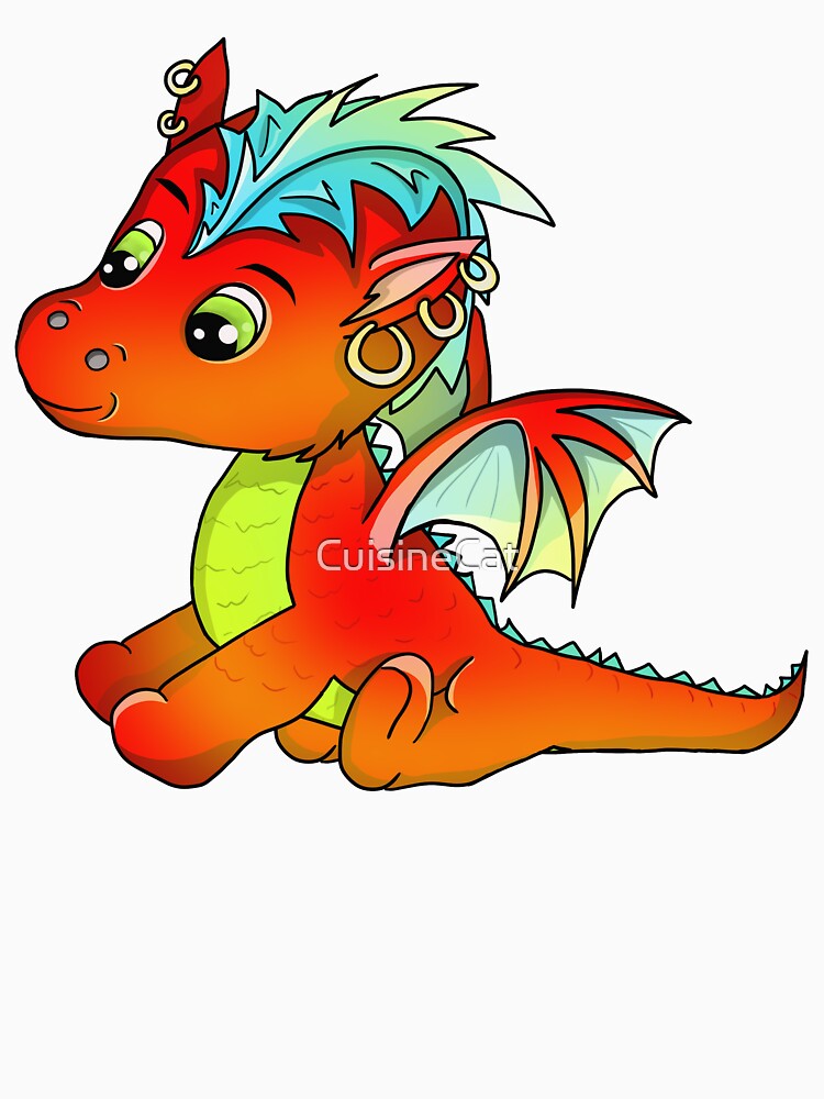 baby dragon cute punk by CuisineCat