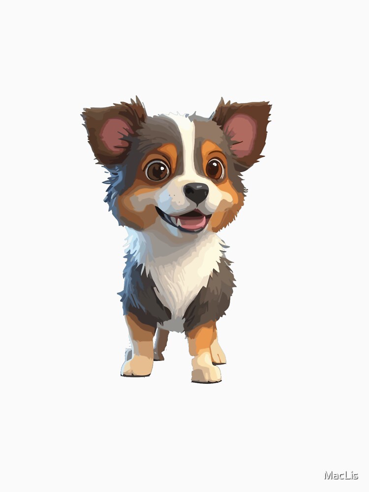 sweet dog with a smiling face by MacLis