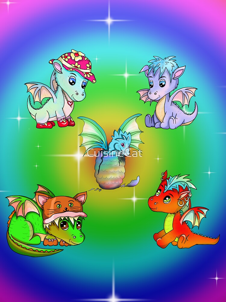 baby dragon family by CuisineCat