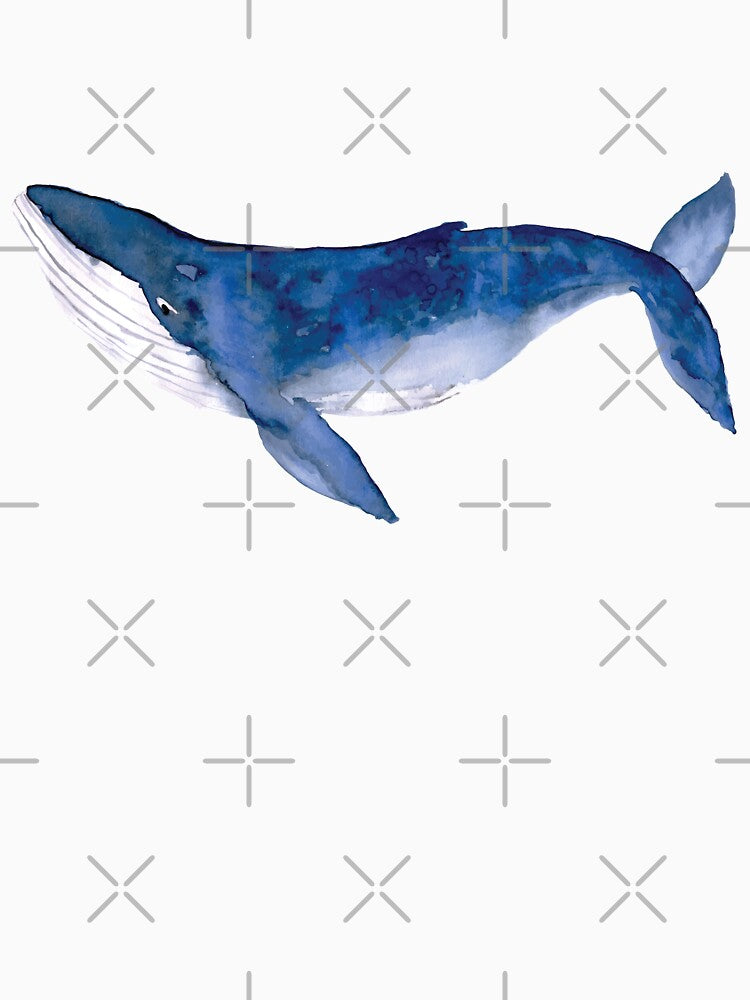 Humpback Whale in watercolor by Harpley Design Studio