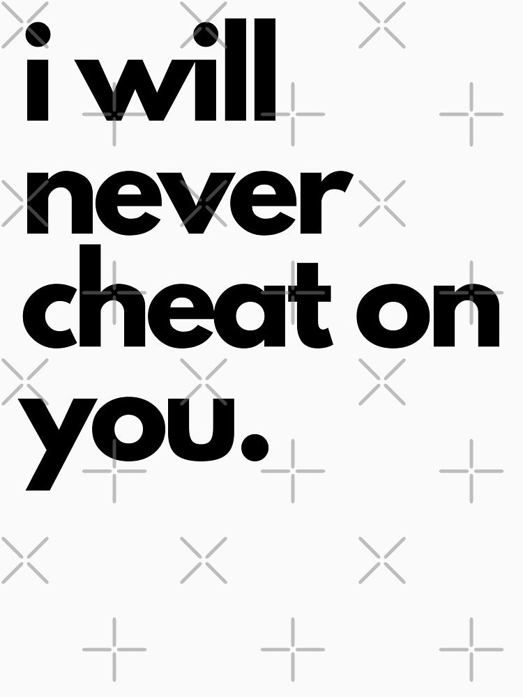 i will never cheat on you white lie party by ZakDzGeek