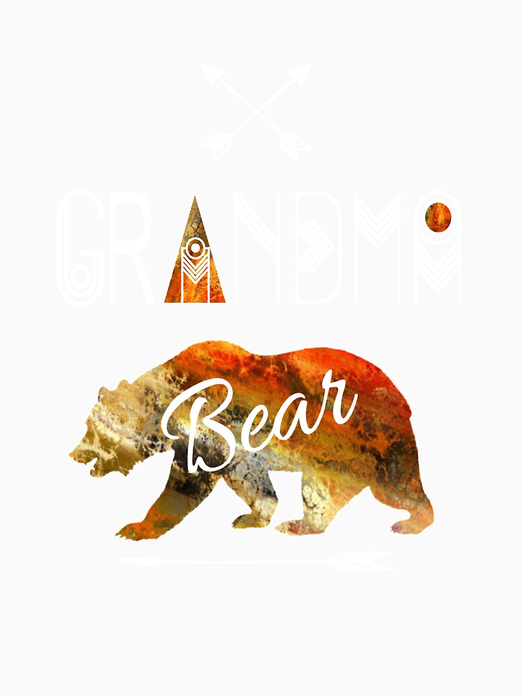 Grandma Bear Rustic Tribal Brown Family Vacation & Camping Gift by Sapphire Star