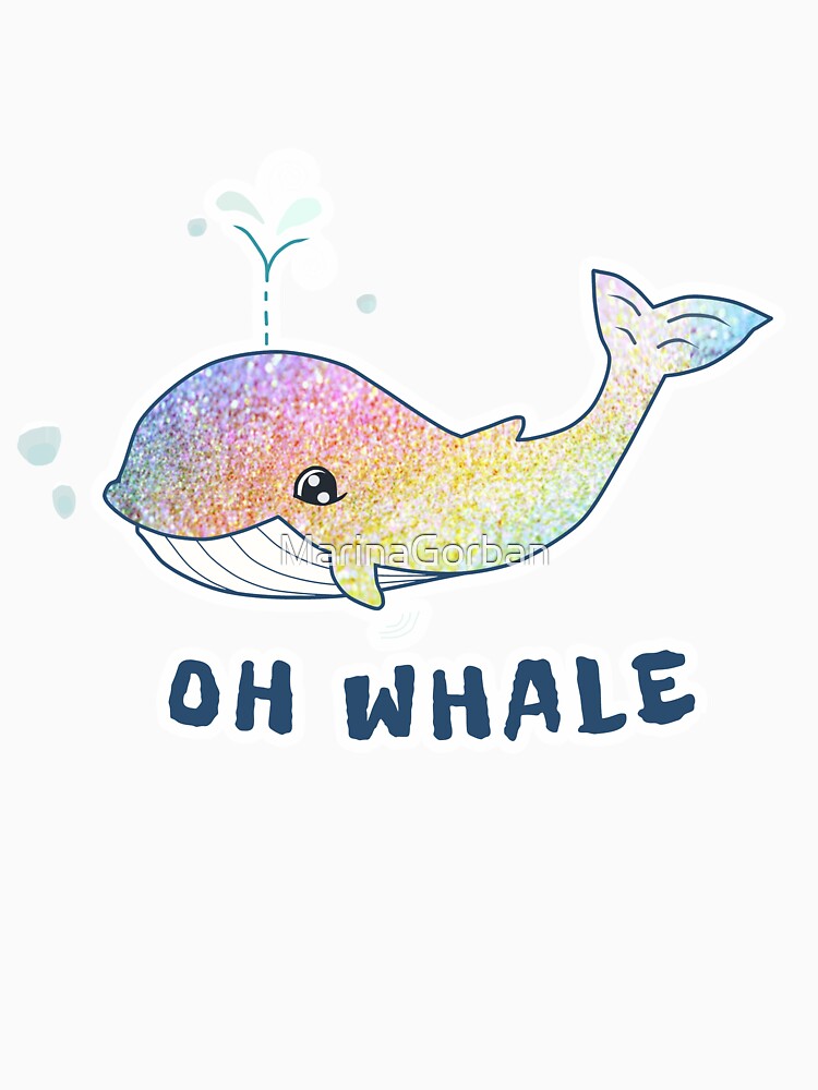 Oh Whale Rainbow Glitter by ViewerEqualsPhoton