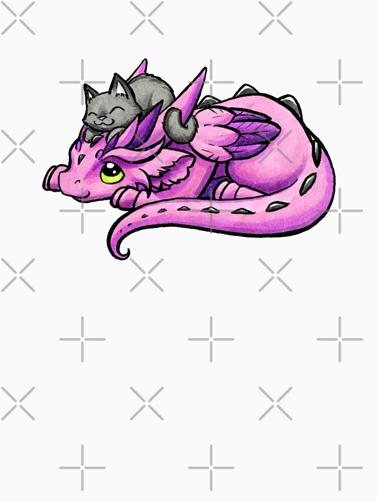 Dragon with Kitty Friend by Dragons and Beasties