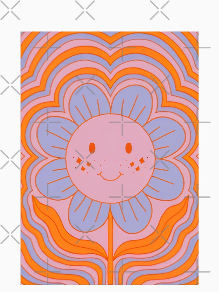 Groovy Smiley Flower by Randomundi