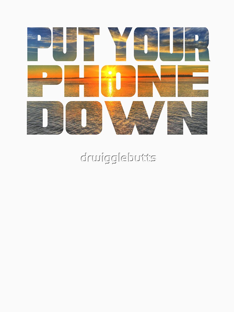 Motivational Design Lake Put Your Phone Down by drwigglebutts