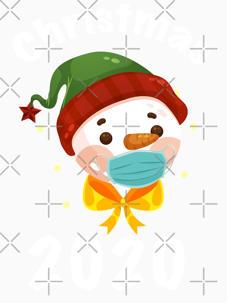 Matching Family Christmas 2020 snowman Mask by zackup