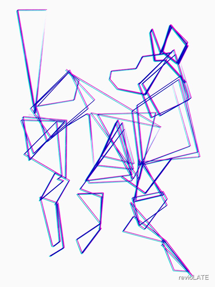 asdistress (glitchy geometric canine) by revioLATE