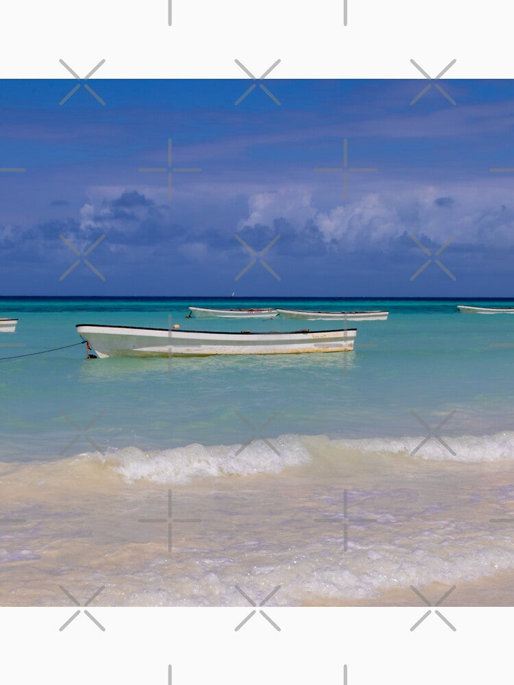Zanzibar Island, Tanzania, beach with boats in Africa by SafariByMarisa