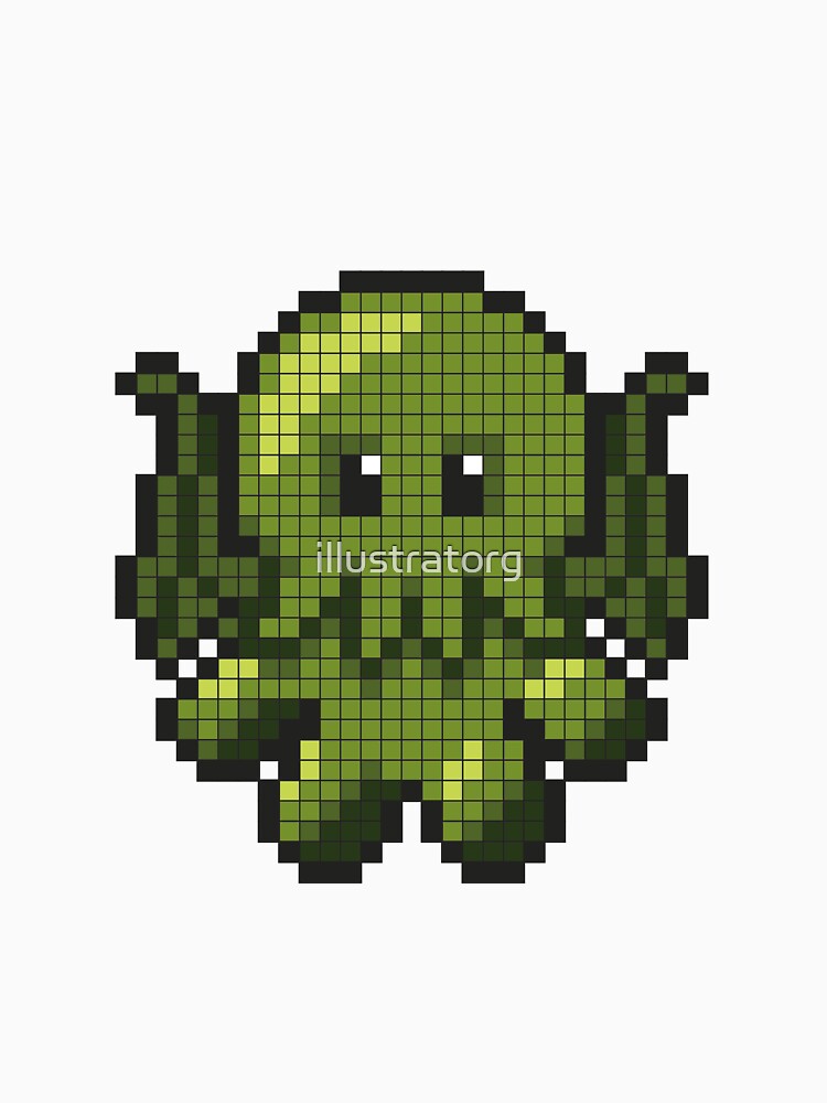 Baby Cthulhu 8bit by illustratorg