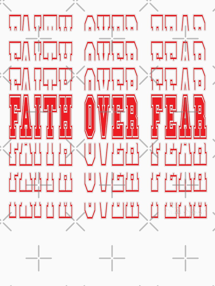 Faith Over Fear Bible Verse Word Art by WLHmedia.com