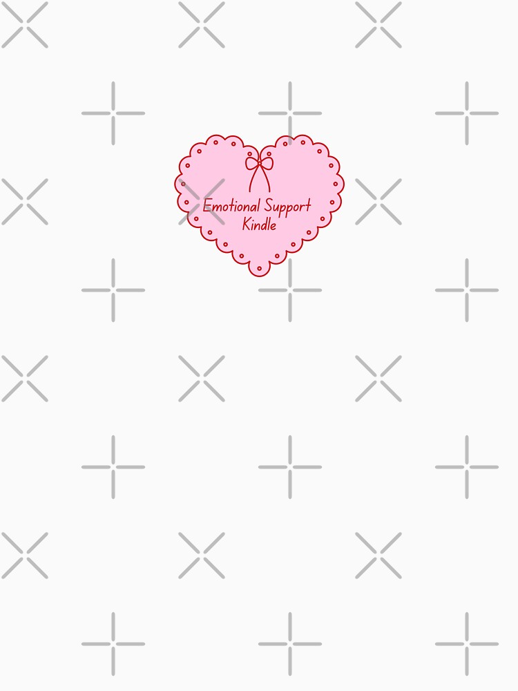 emotional support kindle heart bow by catdiasart