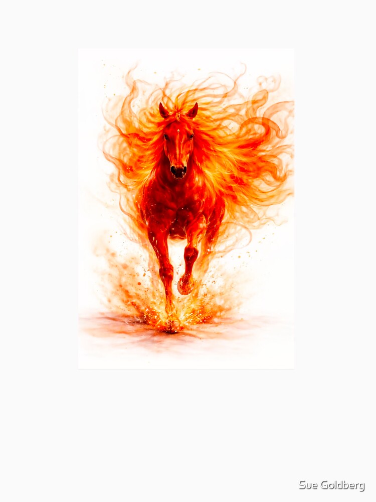 Fire Horse In Motion by Sue Goldberg