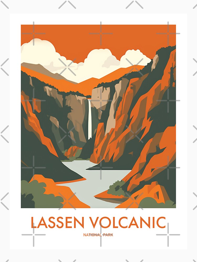 Lassen Volcanic, California Canyon Poster by MarkedArtPrints