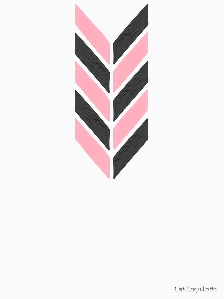 Herringbone Acrylic – Blush and Grey Palette by Cat Coquillette