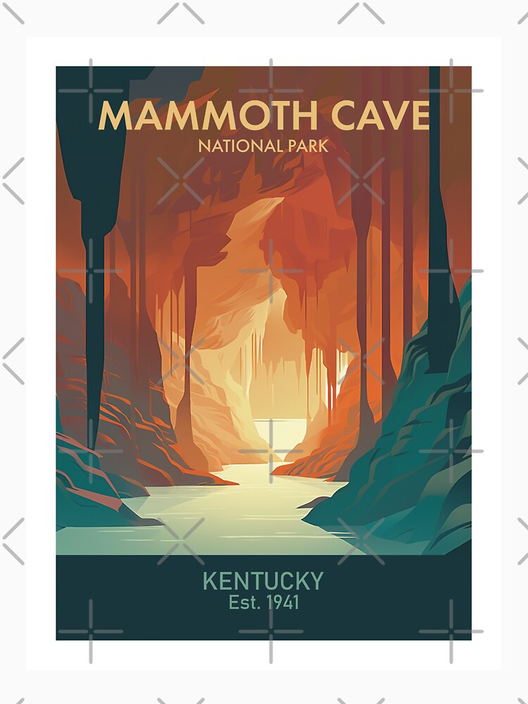Mammoth Cave, Kentucky Underground Poster by MarkedArtPrints