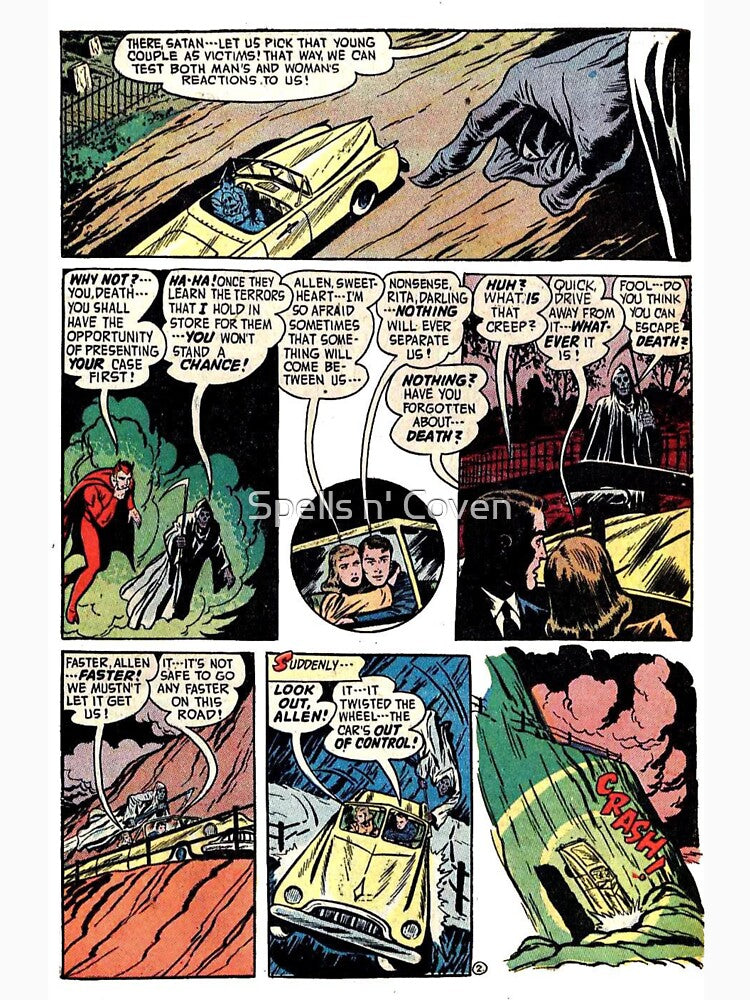 Vintage Horror Comic Book by Spells n' Coven