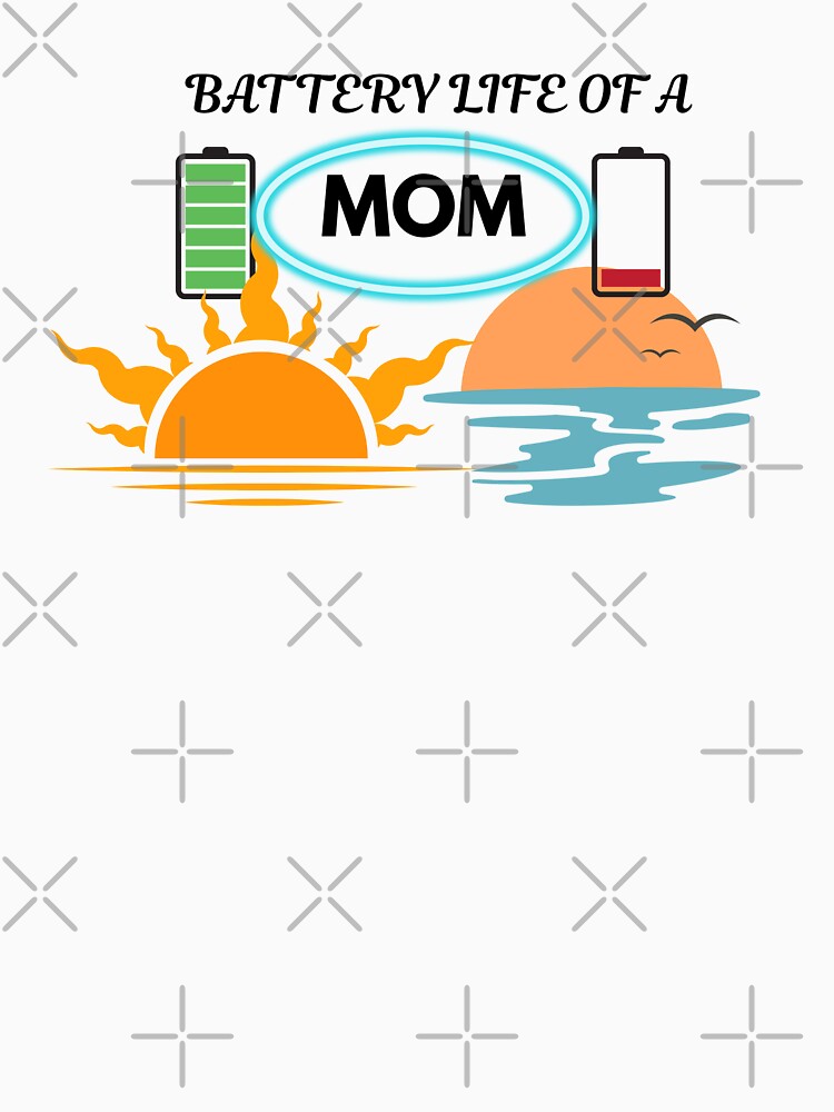 Battery Life Of A Mom Funny Design , Tired Mom Life Humor ,Motherhood Energy Shirt, Mom Life Gift by Palette _Vibes