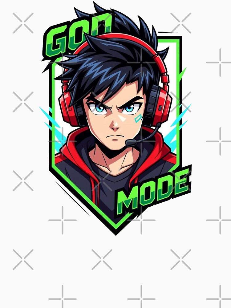GREEN GOD MODE GAMER by shinyillust