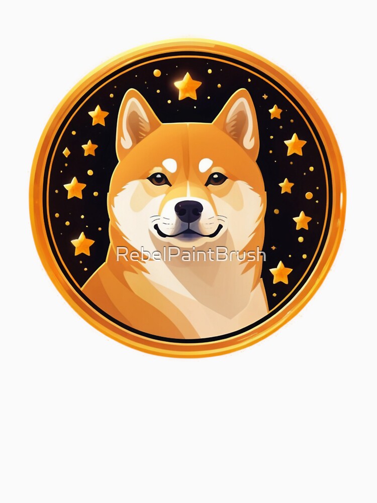 Doge and Stars in Night Sky by RebelPaintBrush