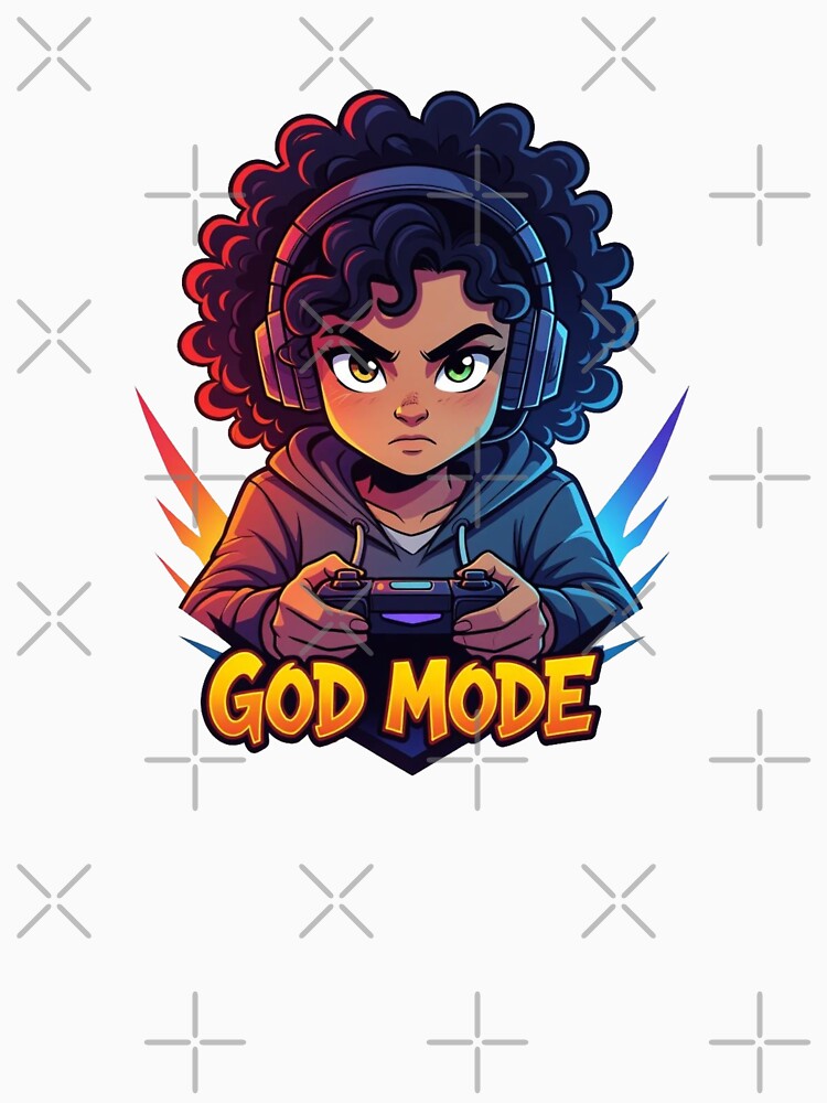 CURLY GOD MODE GIRL by shinyillust