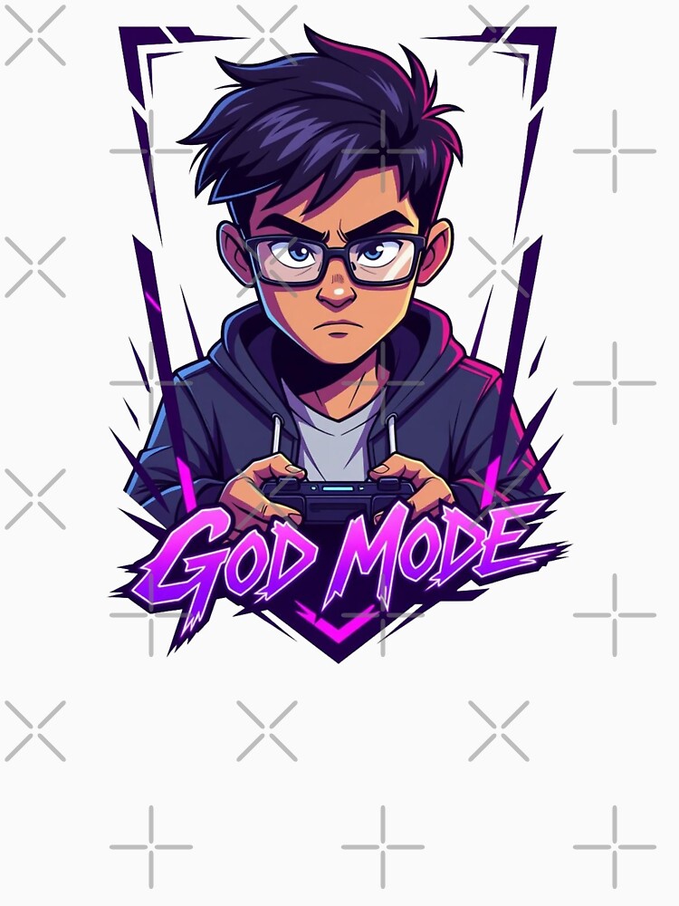 PURPLE GOD MODE GAMER by shinyillust