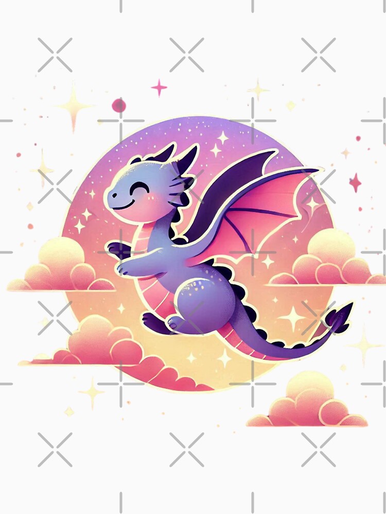 Cute Pastel Baby Dragon by NerdiPop