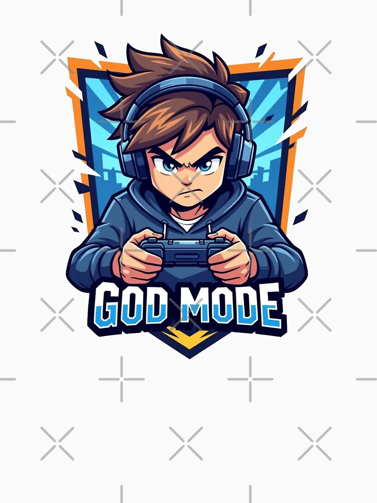 BLUE GOD MODE GAMER by shinyillust
