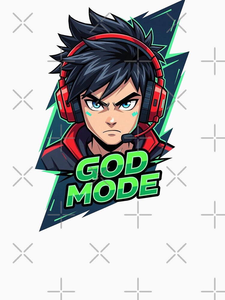 GREEN BOLT GOD MODE GAMER by shinyillust
