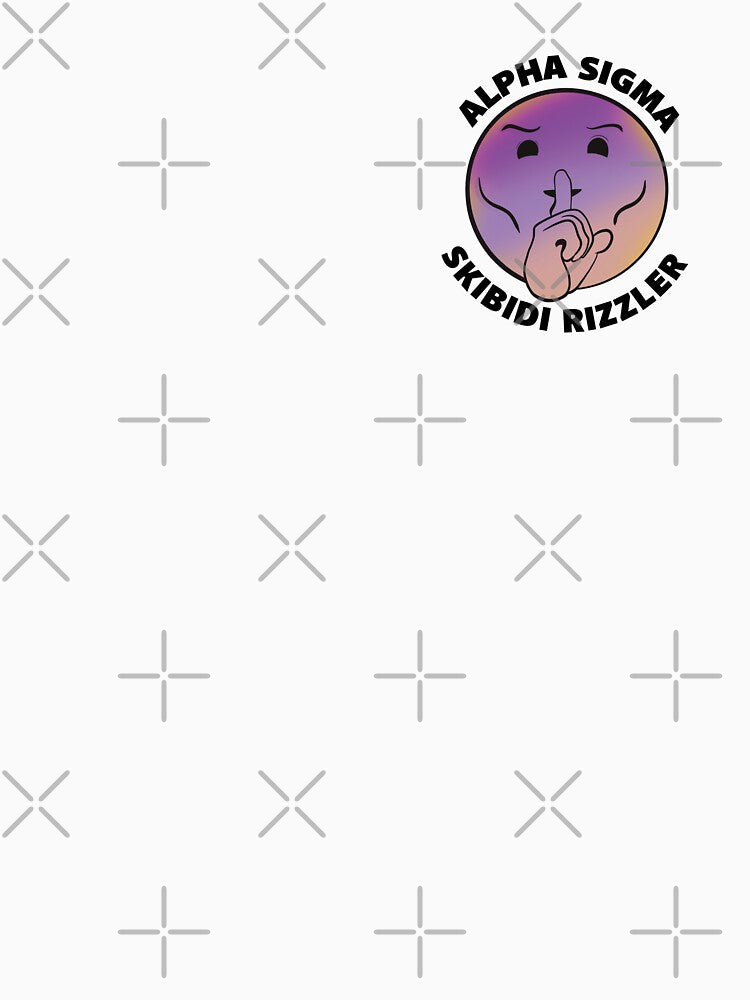 Mewing emoji, Alpha Sigma, skibidi rizzler, Gen Z design, Pink and Peach, happy vibe by Pink&Blue  @pink.and.blue_studio