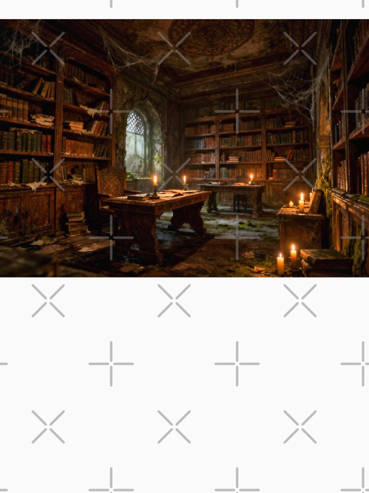 Haunted Gothic Library – Dark Academia Vibes by Mervee11